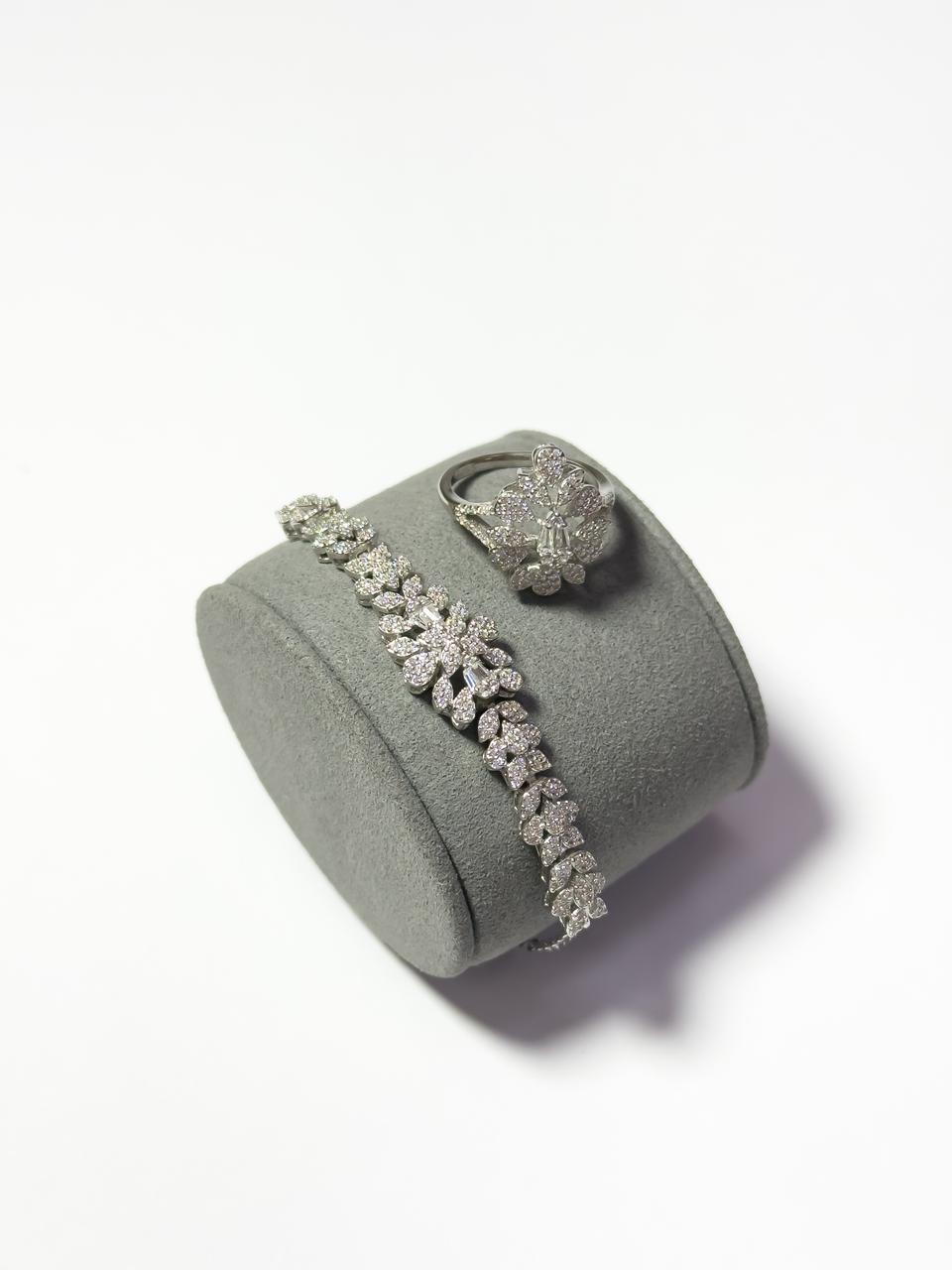 اسواره مع خاتم بالفضة 